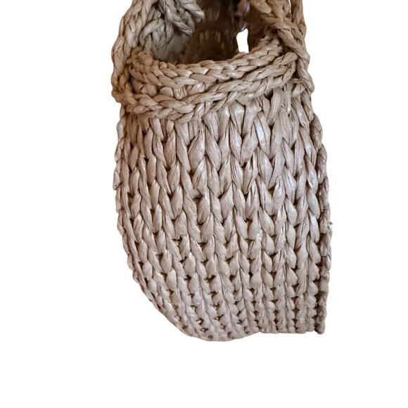 Rhythm Round Straw Bag Woven Rattan Shoulder Bag Boho Coastal Chic - Picture 9 of 16